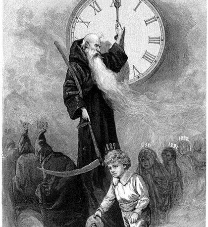Father Time (Saturn) and Baby New Year