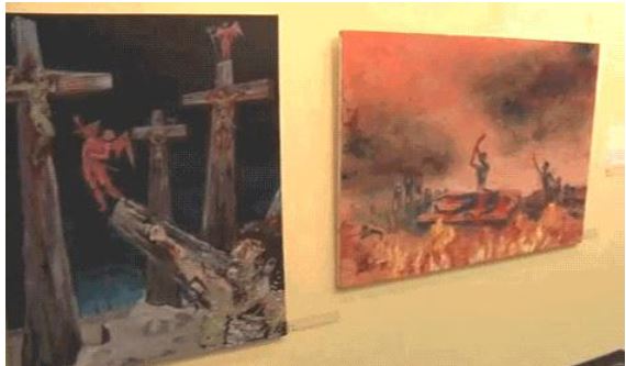 Tormented on the cross Tormented on the cross