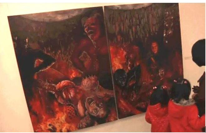Painting the scenes in Hell